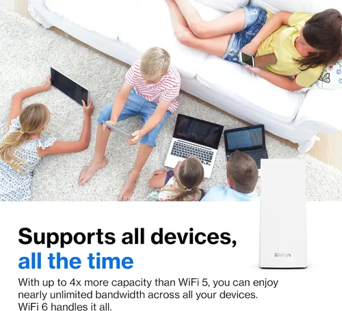 Miniatura 4 de Linksys Enrutador WiFi Atlas Pro 6 - Router WiFi 6 AX5400 - Sistema WiFi de malla de doble banda - Enrutadores de malla WiFi 6 para Internet