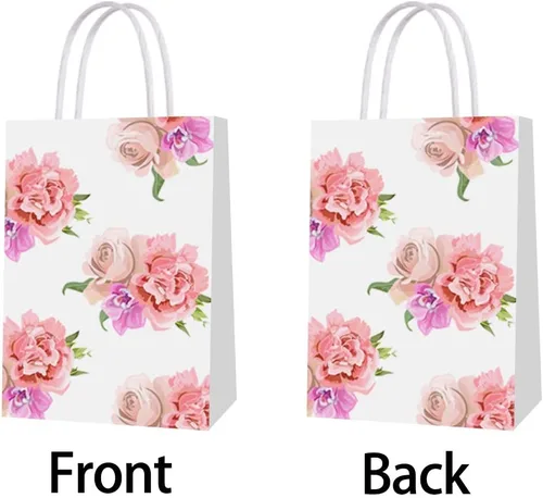 Miniatura 4 de Partico Bolsas de regalo para el día de la madre, bolsa de regalo de clavel rosa con asa para la mejor decoración de fiesta temática de mamá