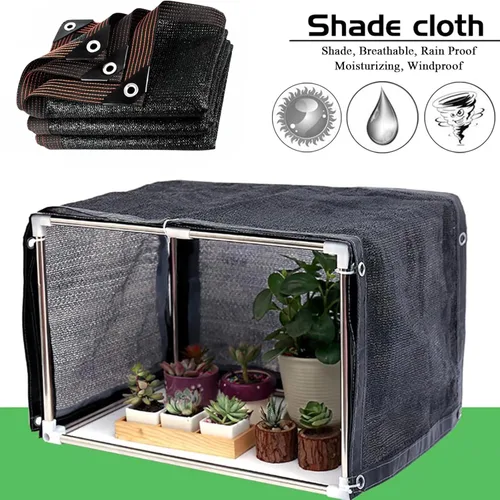 Miniatura 2 de Malla de sombra solar con ojales, para exteriores, red de sombra para jardín y cubierta de plantas, ideal para invernadero, patio, perrera