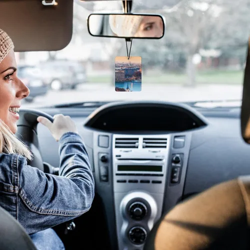 Miniatura 6 de Ambientador personalizado FAMILOVE para coche con texto fotográfico en ambos lados, regalo personalizado para el Día de San Valentín Cumpleaños