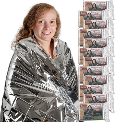 Miniatura 6 de Mantas térmicas de emergencia – Grizzly Gear – se pliega a 52 x 84 pulgadas