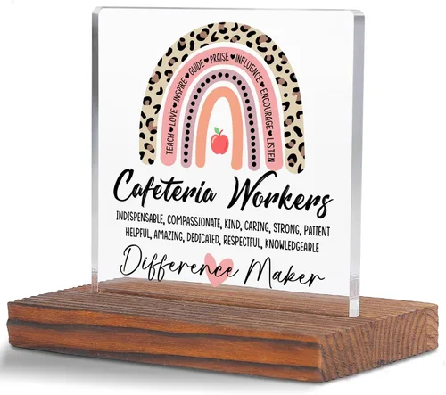 Miniatura 11 de Letrero decorativo de escritorio transparente para después de la escuela, regalo de agradecimiento para mujeres y hombres, regalos de agradecimiento