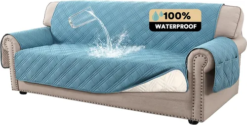 Miniatura 40 de PrinceDeco - Funda para sofá reclinable 100% impermeable, funda para sofá para sala, protector de muebles resistente al agua con correas elásticas