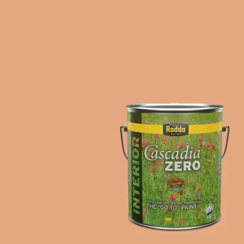 Miniatura 244 de Rodda Paint CASCADIA ZERO - Pintura plana e imprimación para interiores en uno, cuarto de galón, crema de ballet