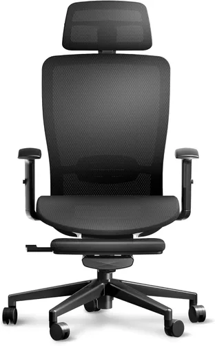 Miniatura 10 de ErgoChair Ultra, silla ergonómica de oficina con respaldo alto, soporte lumbar 2D, reposapiés, reposacabezas 3D, base de metal resistente, cómodo