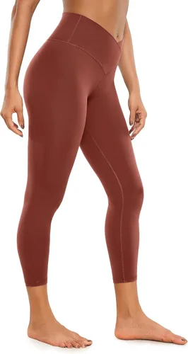 CRZ YOGA Butterluxe - Leggings capri de entrenamiento cruzado para mujer, 23 pulgadas, cintura alta, pantalones de yoga