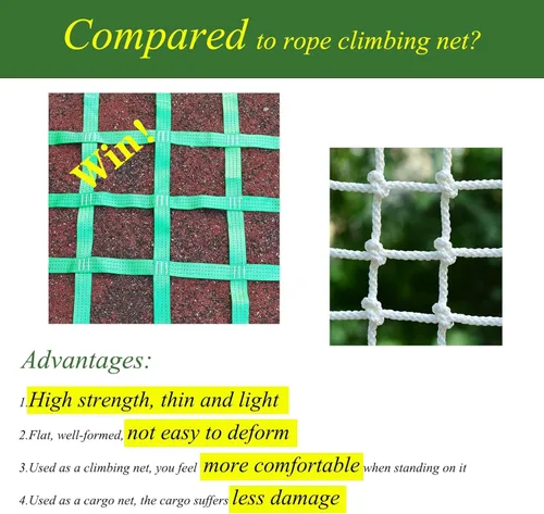 Miniatura 5 de Red de carga para escalada, red de obstáculos ninja para patio trasero de niños, juego de columpio, red para casa de árboles, redes de escalada