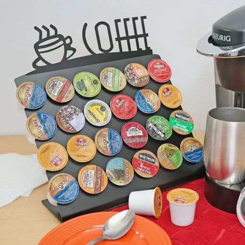 Miniatura 5 de Southern Homewares Soporte para cápsulas K-Cup, estante organizador de cápsulas de café para encimera, capacidad para 24 K-tazas, soporte