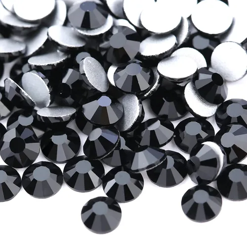 Miniatura 18 de Towenm 2000 diamantes de imitación de cristal con parte trasera plana, SS10 de 0.110 in, cristales de parte trasera plana para ropa de manualidades