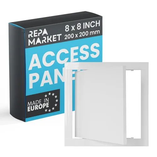 Miniatura 17 de Repa Market Panel de acceso de pared de 12 x 12 pulgadas para paneles de yeso, placa de plástico ABS antracita para orificios de pared, panel