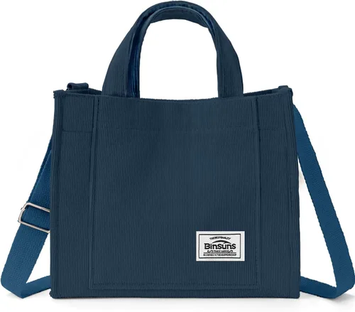 Miniatura 21 de Corduroy Tote Bag for Women Small Satchel Bag Mini Tote Bag Aesthetic Crossbody Handbag - School Work Travel Shopping