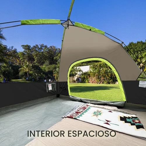 Miniatura 4 de CAMPROS CP Camping Tent 2/4/6 Person, Waterproof Windproof Double Layer Dome Tent, Easy Setup with Large Mesh Windows & Wide Door for Outdoor