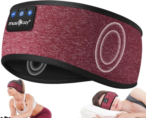 Miniatura 13 de MUSICOZY Auriculares Bluetooth 5.4 con Diadema para Deportes y Sueño, Máscara para los Ojos Inalámbrica para Dormir con Auriculares para Personas