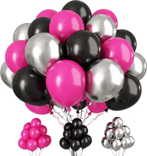 Miniatura 25 de Paready Globos de Frozen, 60 Piezas Globos de 12 Pulgadas Morado Azul Blancos y de Confeti de Nieve de Látex para Niñas Suministros de Fiesta Morado