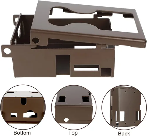 Miniatura 4 de Caja de seguridad para cámara de rastreo y caja protectora de metal compatible con modelo A280W W600, GardePro E6 E6P E5 E8, Meidase P60 P80 P90 S800