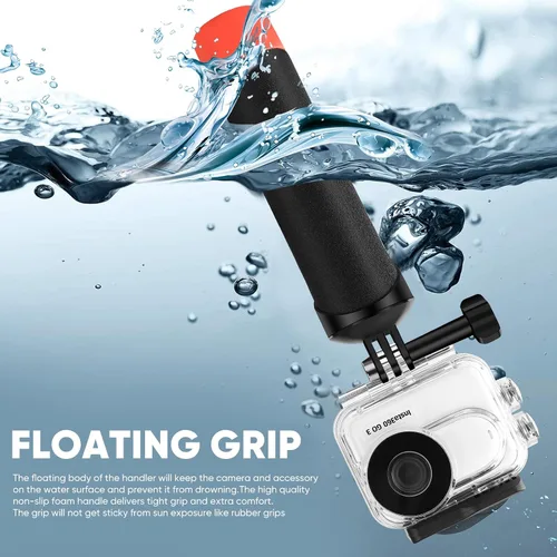 Miniatura 3 de Funda impermeable y agarre flotante compatible con Insta360 GO 3, carcasa protectora de buceo subacuático con accesorios de soporte