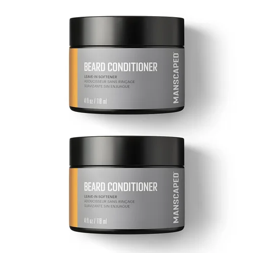 MANSCAPED® Acondicionador UltraPremium para barba, suavizante sin enjuague con aceites nutritivos y antioxidantes, manteca de karité, eucalipto,