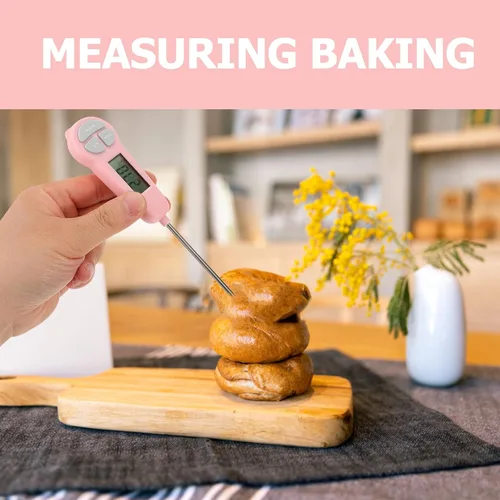Miniatura 6 de Vela Horno Parrilla Monitor Sonda de Alimentos Medidor de Temperatura Digital para Suministros de Cocina Abs Barbacoa Dulces Horno