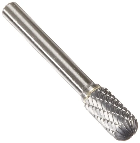 Miniatura 69 de Drill America SA-1 Rebaba de carburo/lima giratoria cilíndrica de doble corte para amoladora de troquel de 1/4" de diámetro x 5/8" de longitud