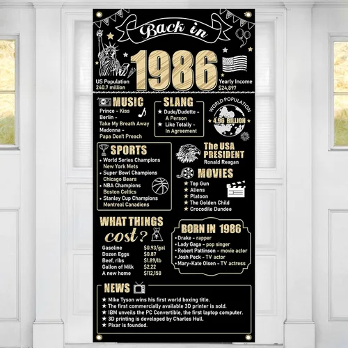 Miniatura 8 de Decoraciones de cumpleaños número 18 para niños y niñas, cartel de puerta de feliz cumpleaños de 18 años, suministros de fiesta, cartel de fondo