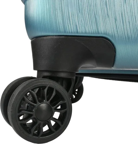 Miniatura 7 de U.S. Traveler Boren - Maleta de viaje de policarbonato resistente con 8 ruedas giratorias, asa de aluminio