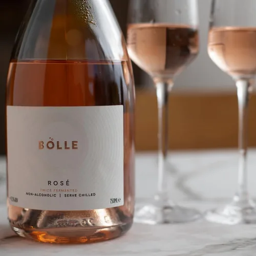 Miniatura 3 de BO°LLE Rosé <0.5% Vino Espumoso Sin Alcohol - Bajo en Calorías, Vegano, Sin Gluten - 750ml (26.4 fl oz)
