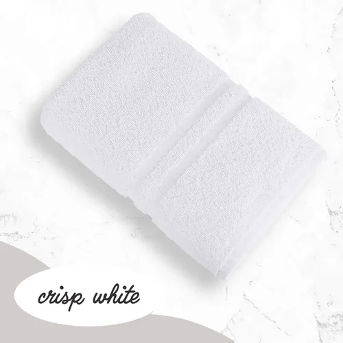 Miniatura 4 de GREEN LIFESTYLE Toalla de Baño de Lujo - Paquete de Toallas de Baño Grandes Blancas para Spa, Gimnasio, Baño, Hotel - 86% Algodón 14% Poliéster