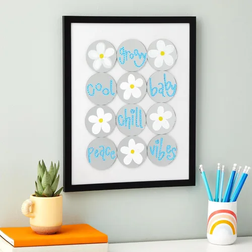 Miniatura 2 de Juvale Azulejos de espejo de vidrio para manualidades, 3 pulgadas, redondos, transparentes, paquete de 50 unidades, espejos para manualidades