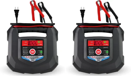 Schumacher Electric Cargador y mantenedor de batería de automóvil SC1280 4 en 1, 15 amperios, totalmente automático para baterías de automóvil de 6