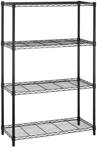 Miniatura 33 de PayLessHere Estante de alambre de 6 niveles 17 x 12 x 64 pulgadas Negro Estantes ajustables Estantes de almacenamiento de alta
