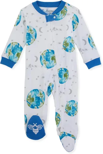 Miniatura 93 de Burt's Bees Baby - Mameluco para bebés, pijama, 100% algodón orgánico, cierre frontal, pies cerrados antideslizantes