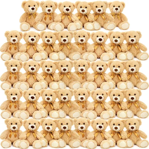 Miniatura 14 de MorisMos 10 Osos de Peluche a Granel para Baby Shower, Osos de Peluche Lindos de 14 Pulgadas Animales de Peluche de Felpa, Pequeños Osos de Peluche