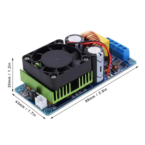 Miniatura 3 de YWBL-WH Módulo amplificador digital Tablero de amplificador de audio DIY componente del sistema de sonido 500W DC58-70V