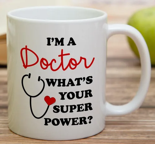 Miniatura 3 de Retreez Taza divertida - I'm a Doctor What's Your Super Power? Tazas de café de cerámica de 11 onzas – Divertido, sarcasmo, sarcástico