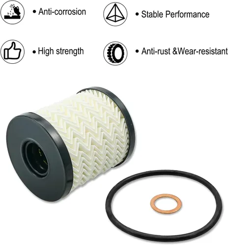 Miniatura 3 de Kit de filtro de aceite 2 unidades para Mini Cooper R56 R60 R58 R59 Countryman Clubman Paceman Coupe Reemplazar 11427622446