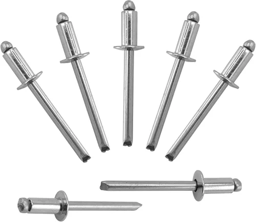 Miniatura 23 de ALLCLEAN 50 piezas de remaches ciegos profesionales de acero inoxidable de 1/4" x 1/2", remaches POP de 6,4 x 12 mm, agarre y mandril de acero