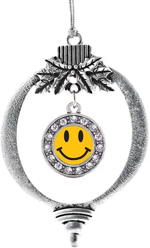 Miniatura 8 de Inspired Silver - Twin One - Adorno festivo de Navidad de plata - Adorno festivo de árbol de Navidad con dije de círculo y circonita cúbica