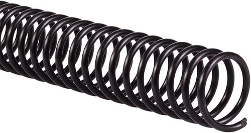 Miniatura 2 de Bobina espiral de plástico para encuadernación de 12 pulgadas, color negro, 0.236 in-1.969 in, 30-440 hojas (negro, 0.984 in), paquete de 100