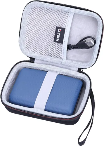 Miniatura 4 de LTGEM - Funda compatible con la impresora Fujifilm Instax Mini Link 3/2/1 para smartphone, bolsa de almacenamiento de viaje rígida - negro y gris