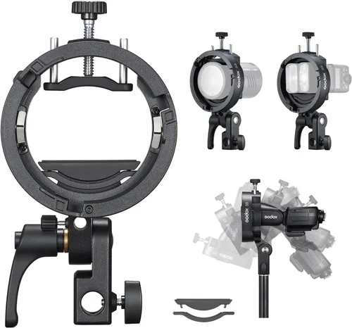 Godox Soporte para flash S3 tipo S con soporte Bowens para Godox AD100 AD200 Pro II AD400 Pro II TT600 TT685II V100 V1 V1Pro TT350S V860III- S2