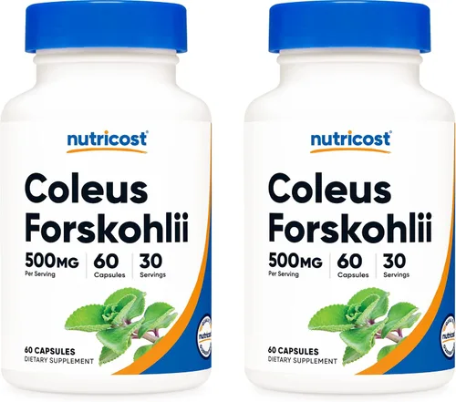 Miniatura 7 de Nutricost Coleus Forskohlii 500 mg, 60 cápsulas - Fórmula de máxima resistencia