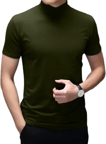 Miniatura 2 de Rela Bota Camisetas de moda para hombre, ropa interior térmica, media tortuga, manga corta, ajustadas, básicas