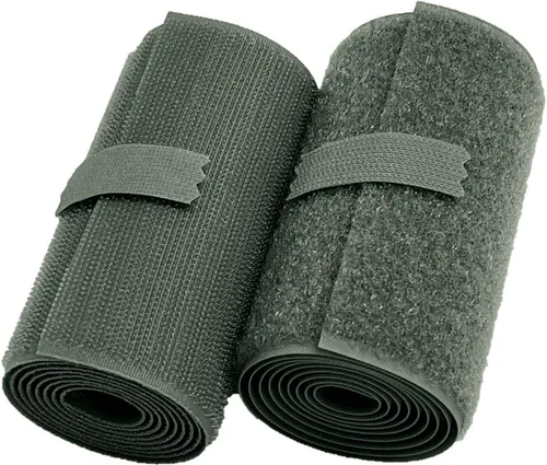 Cinta de velcro de 4 pulgadas de ancho, color verde, no adhesiva, 1 yarda de longitud, follaje de nailon verde, juego de sujetadores de tela para