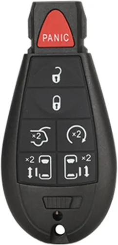 Miniatura 6 de Reemplazo para llavero remoto de entrada sin llave compatible con Chrysler Town and Country 2008-2015 Dodge Grand Caravan (3 botones)