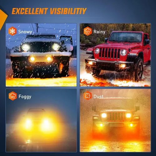 Miniatura 4 de Nilight Conjunto de Luces LED de Niebla de 4 Pulgadas Compatible con 2007 2008 2009 2010 2011 2012 2013 2014 2015 2016 2017 2018 Jeep Wrangler JK