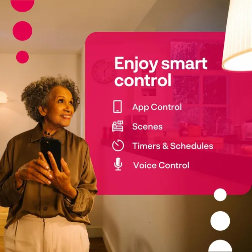 Miniatura 3 de innr - Bombilla inteligente Zigbee A19, funciona con Hue*, Alexa, SmartThings (se requiere hub), luz blanca y de color, bombilla LED E26, bombilla