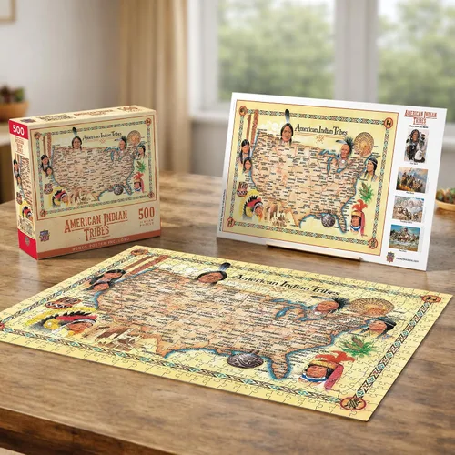 Miniatura 7 de MasterPieces Rompecabezas de 550 piezas para adultos, familia o jóvenes, tribus indias americanas, 18 x 24 pulgadas