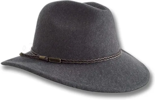 Miniatura 4 de Oztrala Outback Fedora Sombrero de fieltro de lana australiana HW02 Hombres Mujeres Niños Banda de cuero vaquero Western US