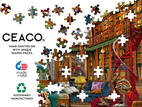 Miniatura 4 de Ceaco - David Maclean - Biblioteca del país - Rompecabezas de 1000 piezas