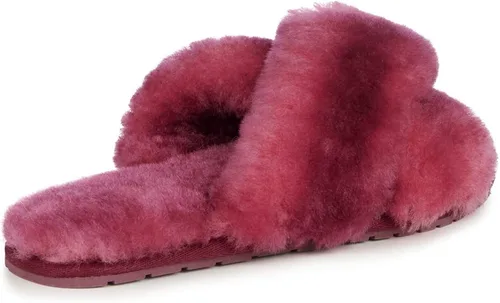 Miniatura 3 de EMU Australia Mayberry Ombre - Pantuflas de piel de oveja para mujer, talla 8, Merlot